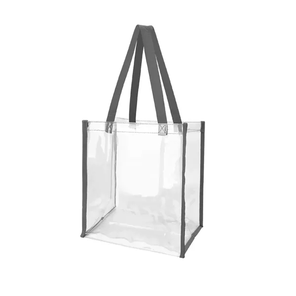Clear PVC Stadium Approved Tote Bag for  Events - Clear PVC Stadium Approved Tote Bag for  Events - Image 2 of 5
