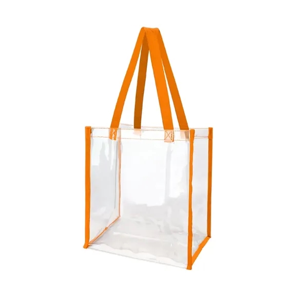 Clear PVC Stadium Approved Tote Bag for  Events - Clear PVC Stadium Approved Tote Bag for  Events - Image 3 of 5