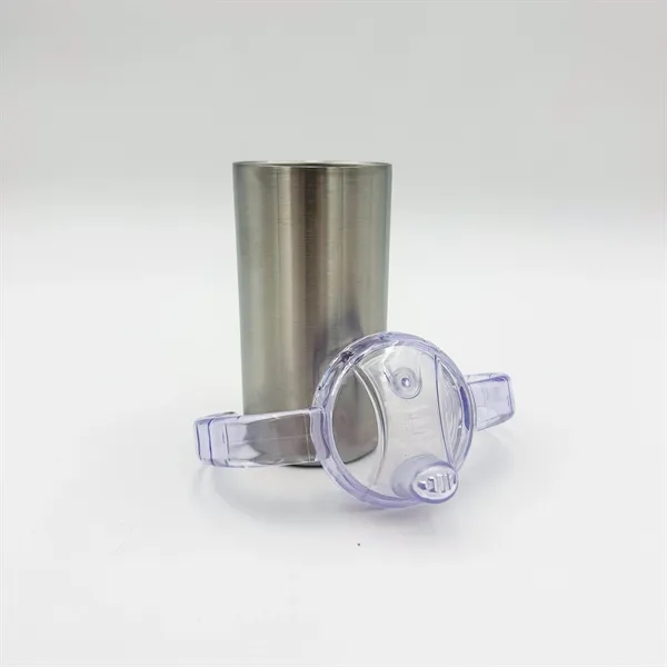10oz Stainless Steel Sippy Cup "Lil' Stache" - 10oz Stainless Steel Sippy Cup "Lil' Stache" - Image 3 of 3
