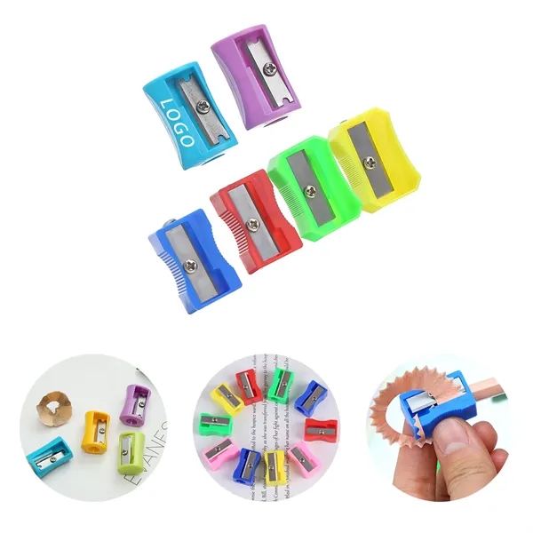 Plastic Pencil Sharpener With Logo For Safety,Sustainable - Plastic Pencil Sharpener With Logo For Safety,Sustainable - Image 0 of 4