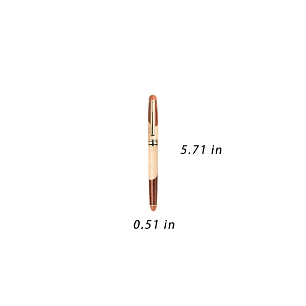 Wooden Ballpoint Pen With Logo For Study,Sustainable - Wooden Ballpoint Pen With Logo For Study,Sustainable - Image 1 of 3