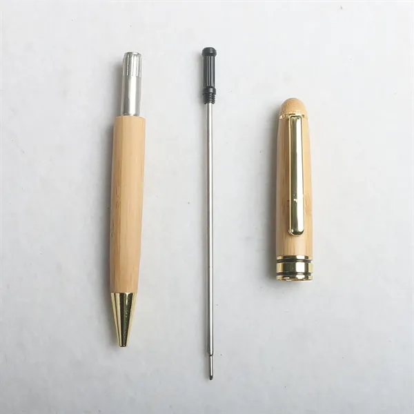 Wooden Ballpoint Pen With Logo For Study,Sustainable - Wooden Ballpoint Pen With Logo For Study,Sustainable - Image 2 of 3