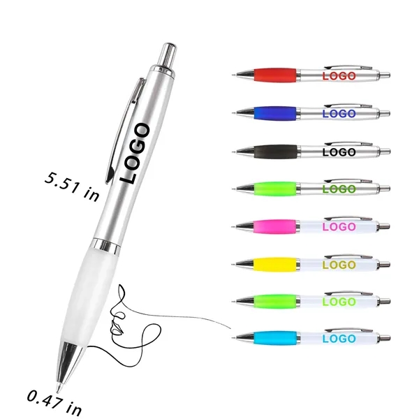 Plastic Ballpoint Pen With Logo For Study,Sustainable - Plastic Ballpoint Pen With Logo For Study,Sustainable - Image 1 of 4