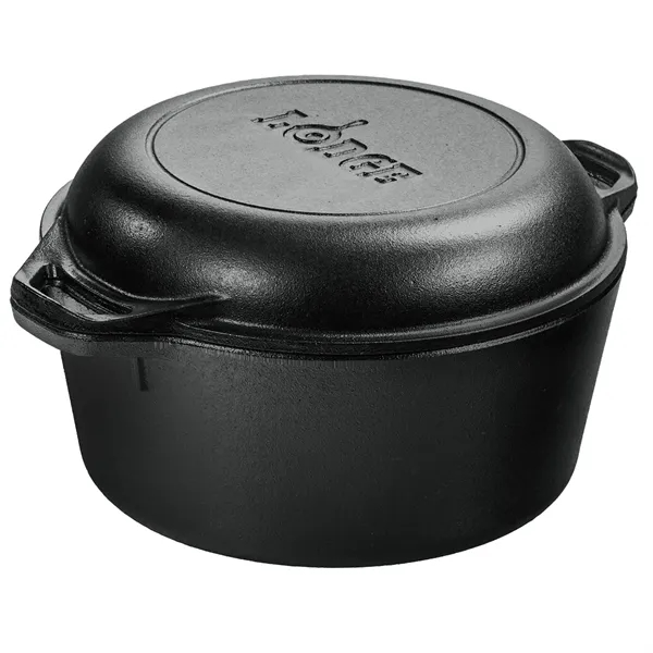 Lodge® 5 Qt Cast Iron Double Dutch Oven - Lodge® 5 Qt Cast Iron Double Dutch Oven - Image 3 of 6