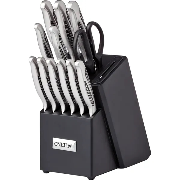 Oneida® 14 Piece Knife Set with Built-in Sharpener