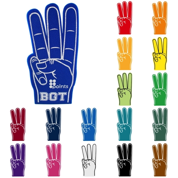 3 Fingered Hand Cheering Mitt - 3 Fingered Hand Cheering Mitt - Image 0 of 1