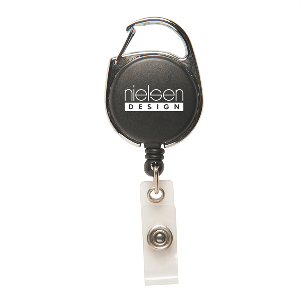 Retractable Badge Holder with Carabiner - Retractable Badge Holder with Carabiner - Image 0 of 7