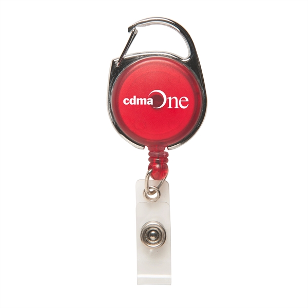 Retractable Badge Holder with Carabiner - Retractable Badge Holder with Carabiner - Image 2 of 7