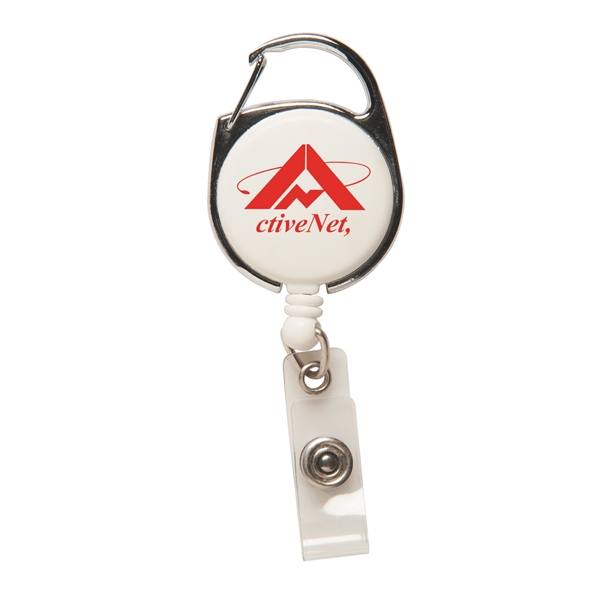 Retractable Badge Holder with Carabiner - Retractable Badge Holder with Carabiner - Image 3 of 7