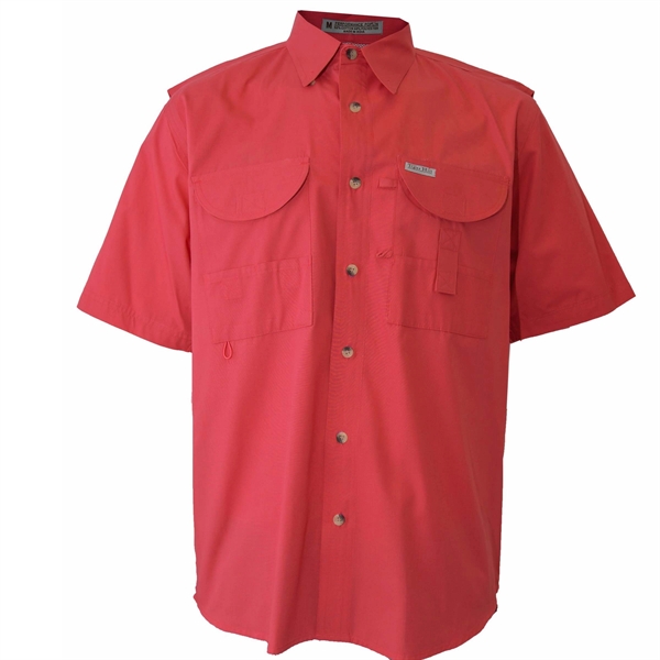 100% Polyester Short Sleeve Fishing Shirt - 100% Polyester Short Sleeve Fishing Shirt - Image 4 of 12