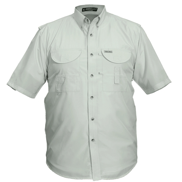 100% Polyester Short Sleeve Fishing Shirt - 100% Polyester Short Sleeve Fishing Shirt - Image 7 of 12