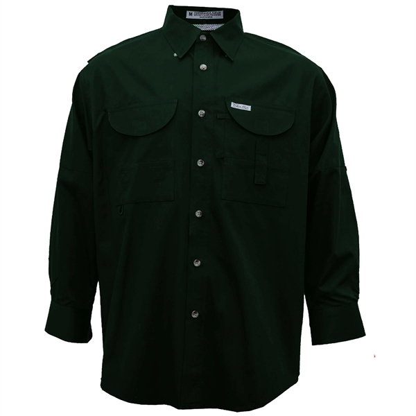Long Sleeve 100% Polyester Fishing Shirt - Long Sleeve 100% Polyester Fishing Shirt - Image 2 of 11