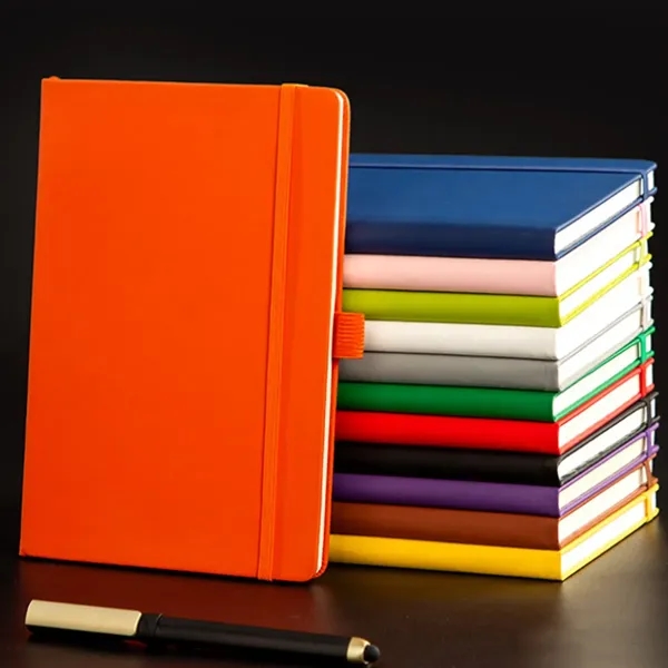 A5 Strap Notebook with Pen Holder Elastic Band - A5 Strap Notebook with Pen Holder Elastic Band - Image 2 of 6