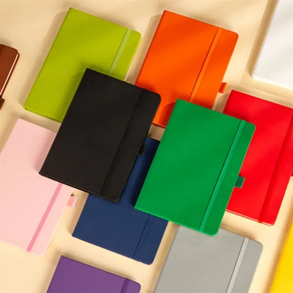 A5 Strap Notebook with Pen Holder Elastic Band - A5 Strap Notebook with Pen Holder Elastic Band - Image 3 of 6