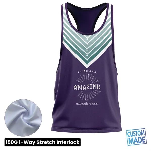 Unisex & Kids' Sublimation Racerback Tank Top - 150G - Unisex & Kids' Sublimation Racerback Tank Top - 150G - Image 0 of 2