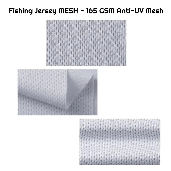 Unisex & Kids' Sublimation Long Sleeve Fishing Polo - 165G - Unisex & Kids' Sublimation Long Sleeve Fishing Polo - 165G - Image 3 of 3