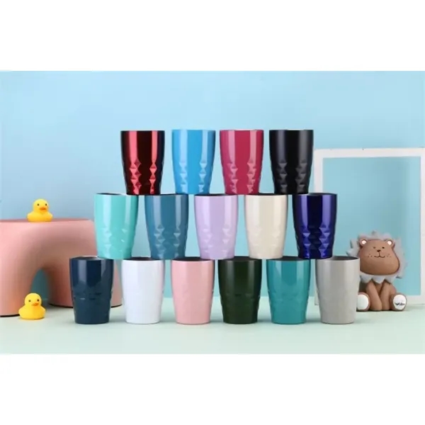 11/12 oz. Diamond Cut Insulated Travel Mug Tumbler - 11/12 oz. Diamond Cut Insulated Travel Mug Tumbler - Image 4 of 4