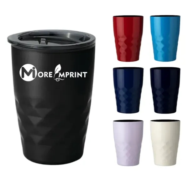 11/12 oz. Diamond Cut Insulated Travel Mug Tumbler - 11/12 oz. Diamond Cut Insulated Travel Mug Tumbler - Image 0 of 4