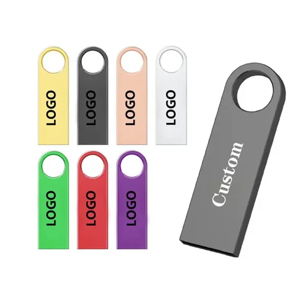 Custom Logo Metal 8GB 2.0 U Disk USB Flash Drive - Custom Logo Metal 8GB 2.0 U Disk USB Flash Drive - Image 0 of 2