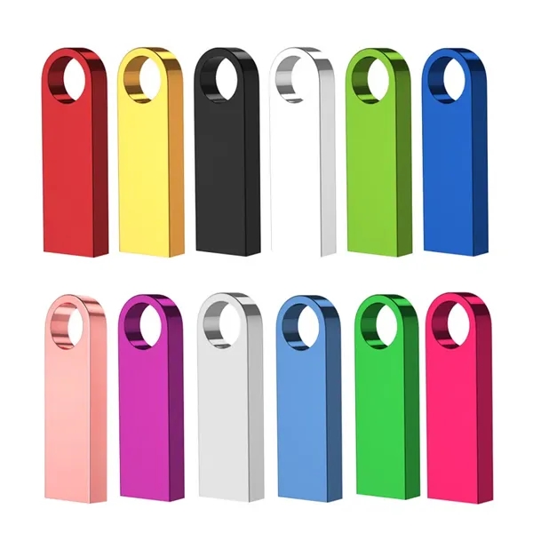 Custom Logo Metal 8GB 2.0 U Disk USB Flash Drive - Custom Logo Metal 8GB 2.0 U Disk USB Flash Drive - Image 1 of 2