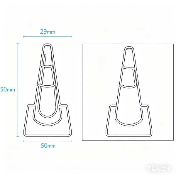 Custom Shaped Metal Paper Clip - Custom Shaped Metal Paper Clip - Image 3 of 3