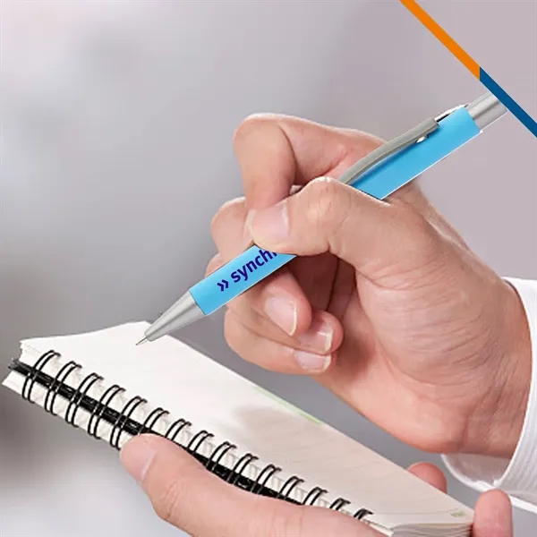 Flux Rubber Coated Metal Ballpoint Pens - Flux Rubber Coated Metal Ballpoint Pens - Image 1 of 6