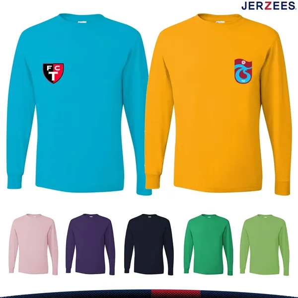 Jerzees® Men's Dri-Power® Long Sleeve T-Shirt - Jerzees® Men's Dri-Power® Long Sleeve T-Shirt - Image 1 of 6