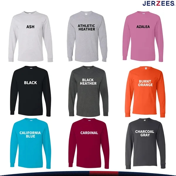 Jerzees® Men's Dri-Power® Long Sleeve T-Shirt - Jerzees® Men's Dri-Power® Long Sleeve T-Shirt - Image 3 of 6