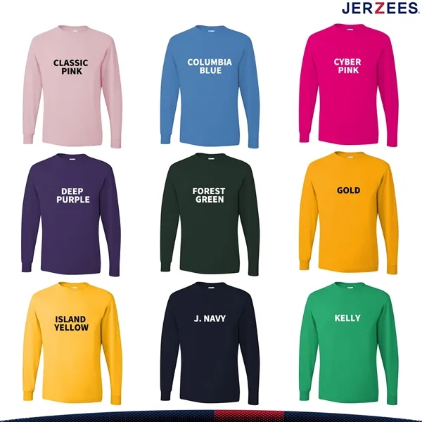 Jerzees® Men's Dri-Power® Long Sleeve T-Shirt - Jerzees® Men's Dri-Power® Long Sleeve T-Shirt - Image 4 of 6