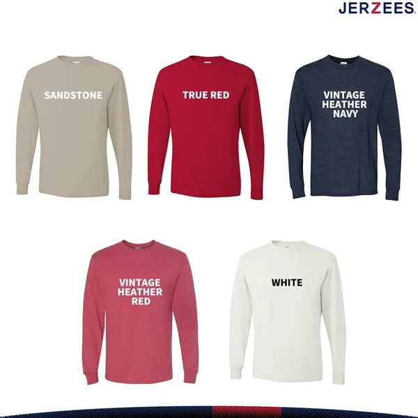Jerzees® Men's Dri-Power® Long Sleeve T-Shirt - Jerzees® Men's Dri-Power® Long Sleeve T-Shirt - Image 6 of 6