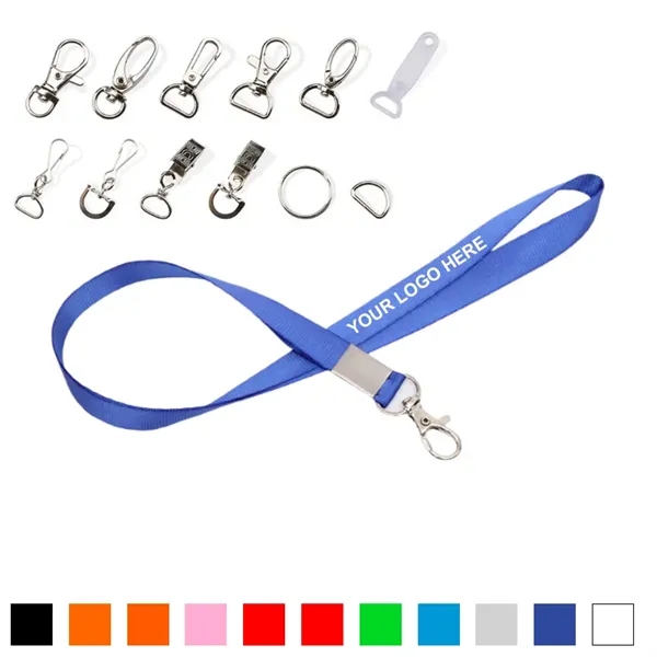Polyester Employee'S Card Metal Hook Lanyard - Polyester Employee'S Card Metal Hook Lanyard - Image 0 of 1