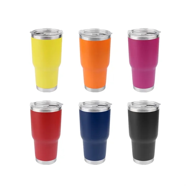 30Oz Stainless Steel Insulated Vacuum Travel Tumbler W/ Lid - 30Oz Stainless Steel Insulated Vacuum Travel Tumbler W/ Lid - Image 1 of 2