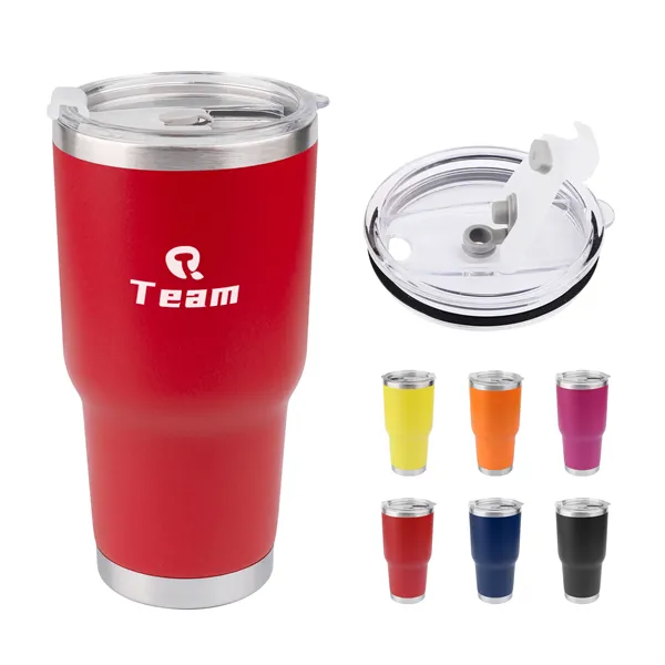 30Oz Stainless Steel Insulated Vacuum Travel Tumbler W/ Lid - 30Oz Stainless Steel Insulated Vacuum Travel Tumbler W/ Lid - Image 0 of 2