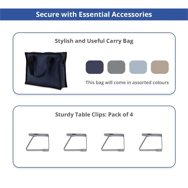 Fitted Table Covers, 4 Sided - Zipper back (6' x 2.5') - Fitted Table Covers, 4 Sided - Zipper back (6' x 2.5') - Image 6 of 6