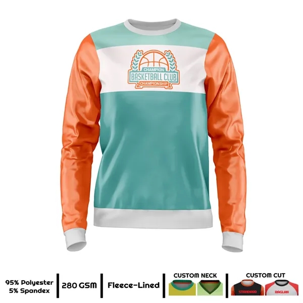 Unisex & Kids' Sublimation 220G Ultra Light Crew Sweatshirt - Unisex & Kids' Sublimation 220G Ultra Light Crew Sweatshirt - Image 0 of 1