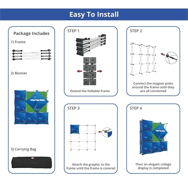 3x3 Micro GeoMetrix Table Top Display Package 12.60"x12.60" - 3x3 Micro GeoMetrix Table Top Display Package 12.60"x12.60" - Image 5 of 5