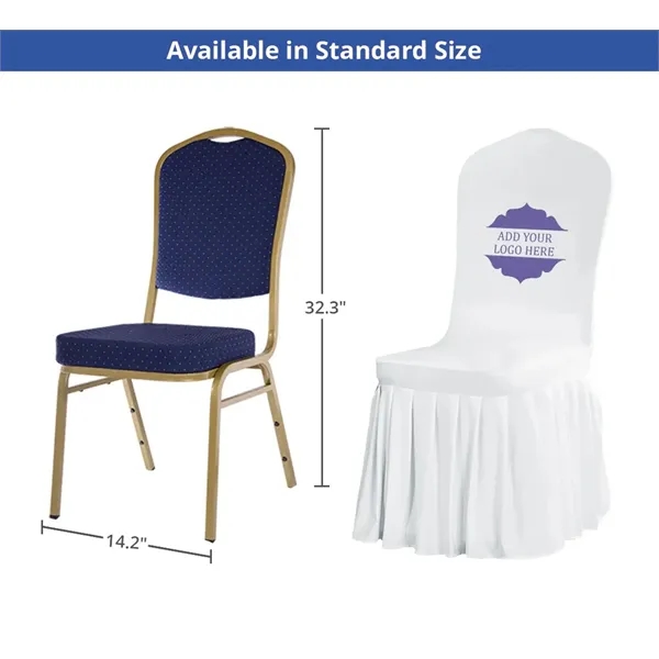 Pleated Banquet Chair Covers (14.2" x 32.3") - Pleated Banquet Chair Covers (14.2" x 32.3") - Image 3 of 6