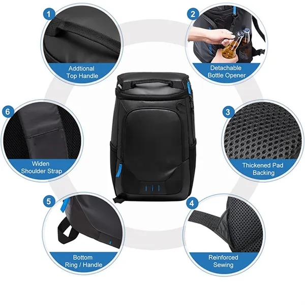 Insulated Cooler Backpack - Insulated Cooler Backpack - Image 3 of 5