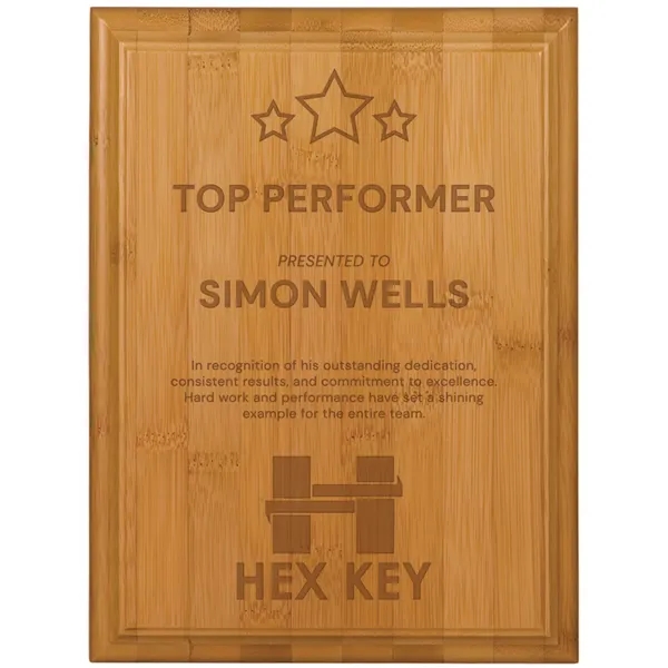 6" x 8" Bamboo Plaque - 6" x 8" Bamboo Plaque - Image 0 of 1