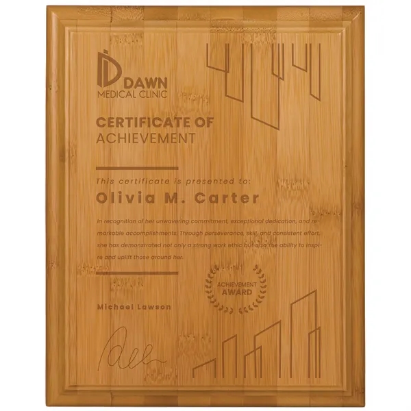 8" x 10" Bamboo Plaque - 8" x 10" Bamboo Plaque - Image 0 of 1