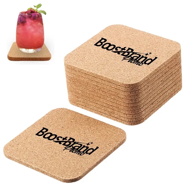 Customizable Cork Coaster for Beverages - Customizable Cork Coaster for Beverages - Image 0 of 6