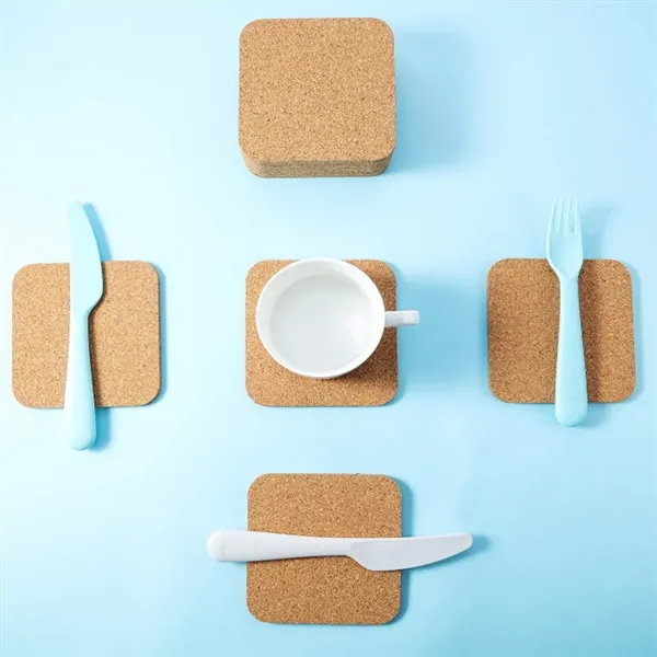 Customizable Cork Coaster for Beverages - Customizable Cork Coaster for Beverages - Image 3 of 6