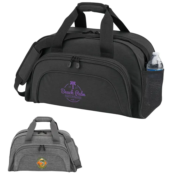 Elite Clubhouse Duffel Bag - 20" 600D Polyester & Heather - Elite Clubhouse Duffel Bag - 20" 600D Polyester & Heather - Image 0 of 2