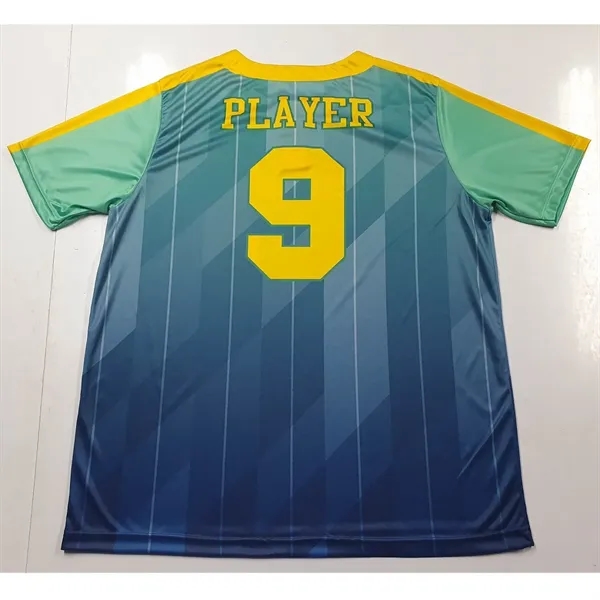 Sublimation UPF DriFit 2-Button Baseball Henley - Men Women - Sublimation UPF DriFit 2-Button Baseball Henley - Men Women - Image 6 of 7