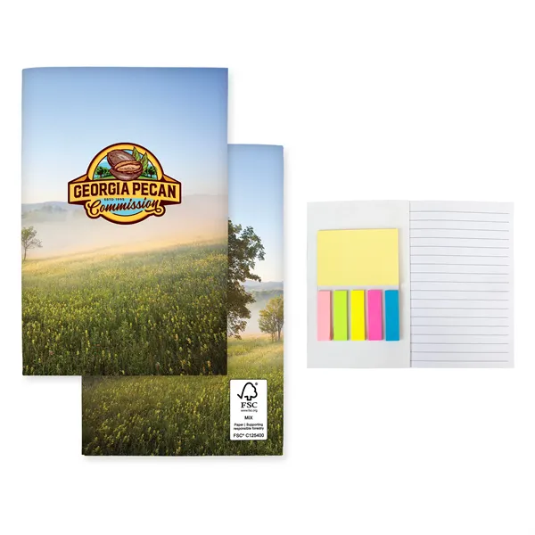4" X 6" Perfect Paper Cover Sticky Note Book - 4" X 6" Perfect Paper Cover Sticky Note Book - Image 0 of 3