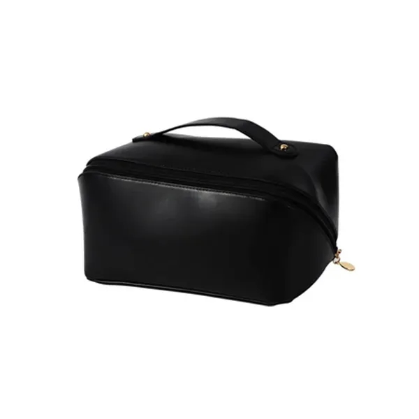 Large Capacity Travel PU Leather Cosmetic Bag - Large Capacity Travel PU Leather Cosmetic Bag - Image 1 of 1