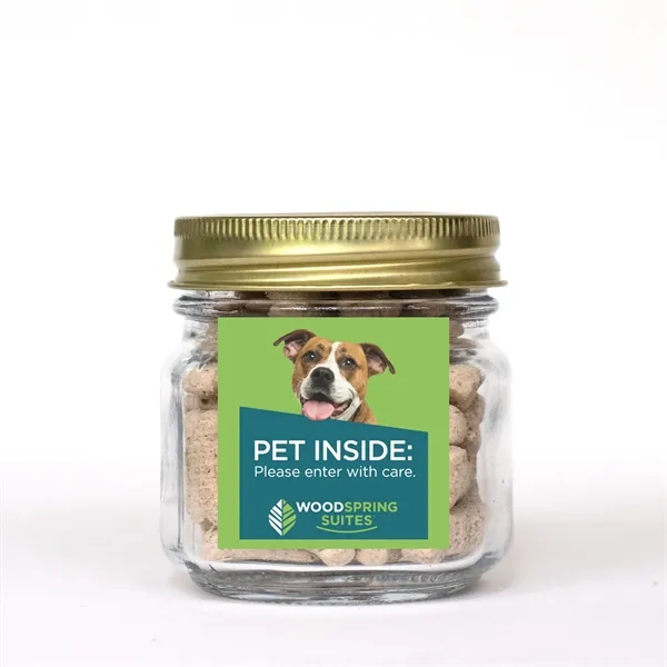 Pint Jar w/ Square Magnet Pet Fill