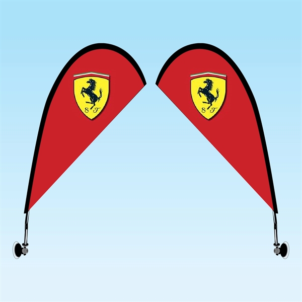 Teardrop Suction Cup Window Flag - Double Sided Flag - Teardrop Suction Cup Window Flag - Double Sided Flag - Image 0 of 0