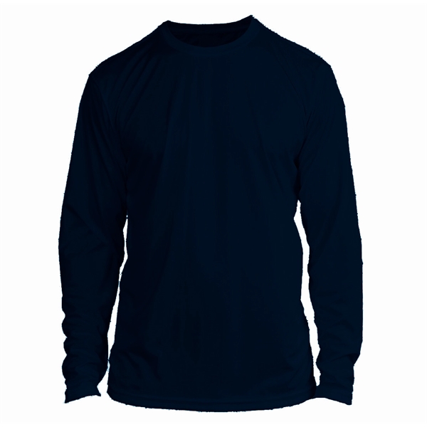 100% Poly Moisture Wicking Long Sleeve Tee - 100% Poly Moisture Wicking Long Sleeve Tee - Image 1 of 8