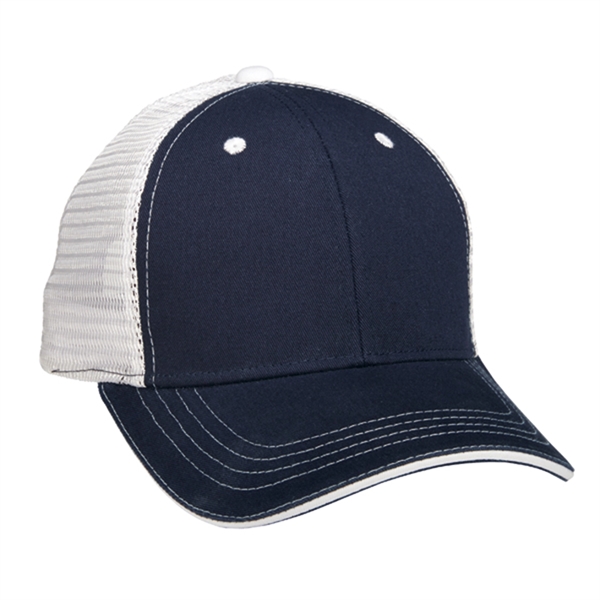 5 Panel Washed Twill Front  Soft Mesh Back Cap - 5 Panel Washed Twill Front  Soft Mesh Back Cap - Image 20 of 21